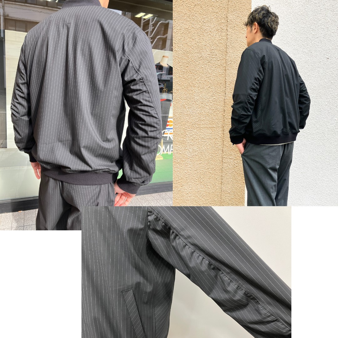 格上げストライプセットアップ【セット購入で10％OFF】