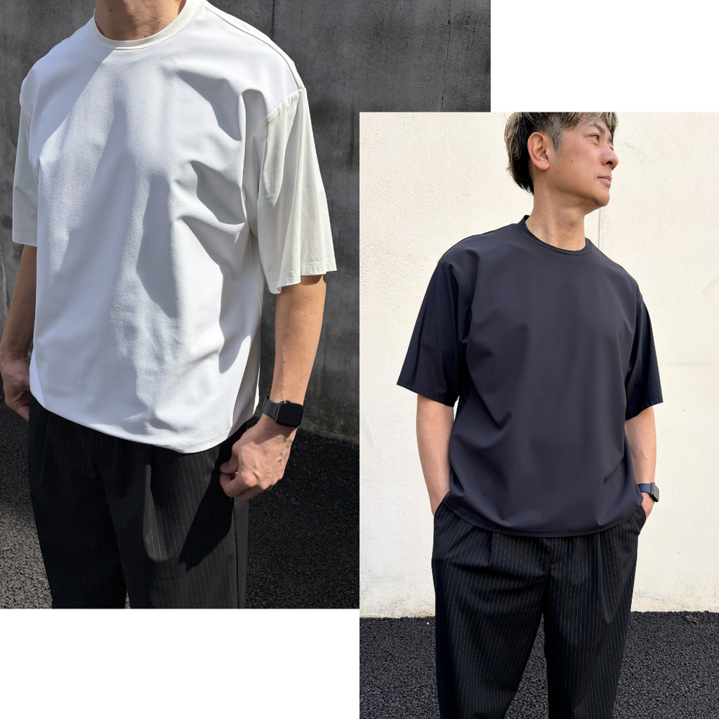 機能性素材のゆったりTシャツ　№74211　日本製