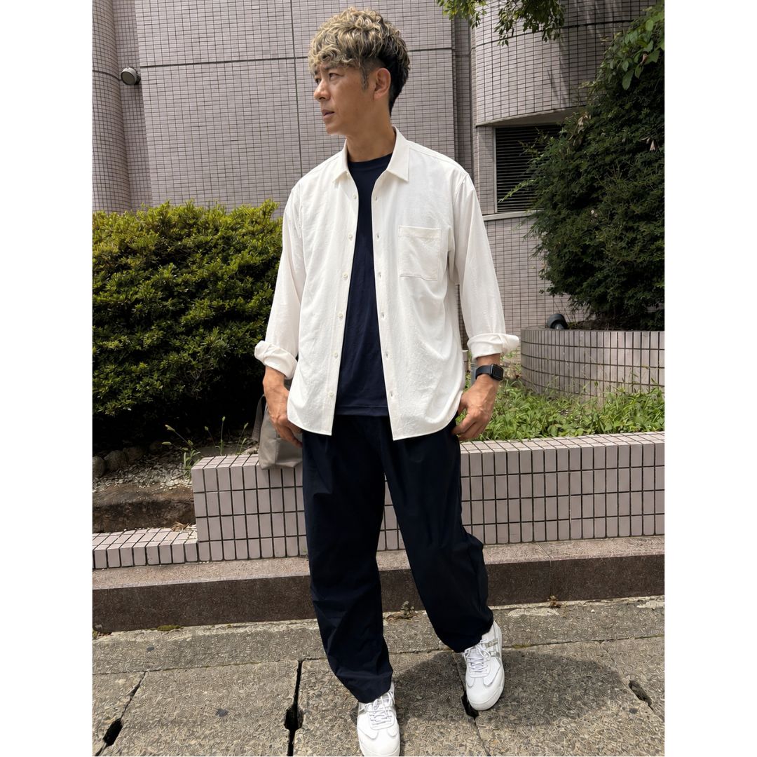【二刀流ノースリーブ】　接触冷感　ストレッチ　№75451　日本製