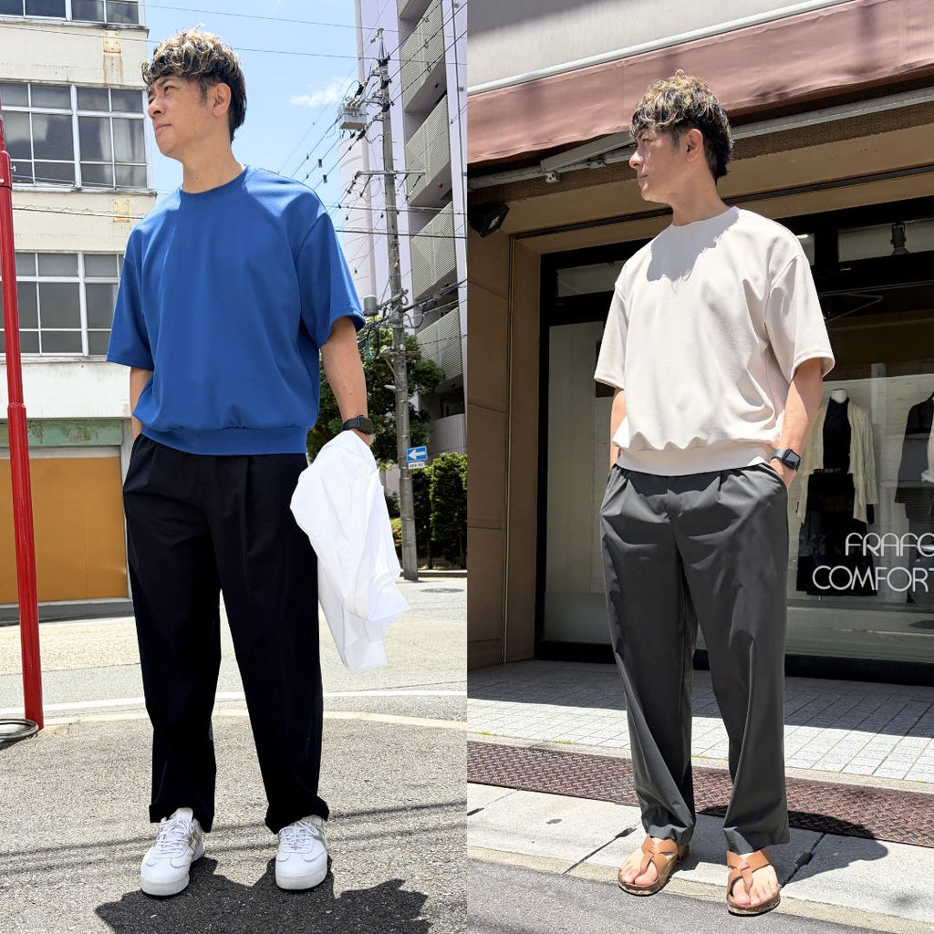 撥水・スーパーストレッチ・超軽量な無敵ワイドパンツ　№75171