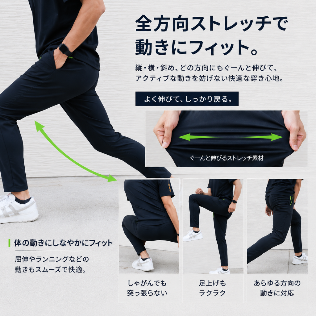 スマートアクティブパンツ　74251　日本製