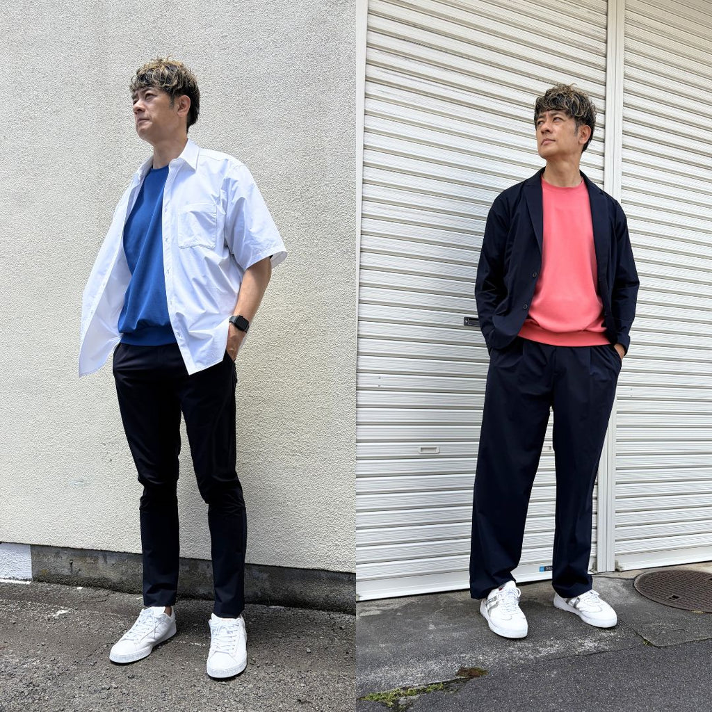 大人が着るだけで整う【夏の万能プルオーバー】接触冷感・ストレッチ　日本製　75201
