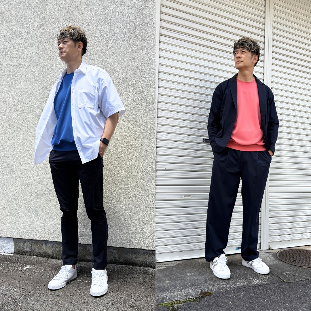 大人が着るだけで整う【夏の万能プルオーバー】接触冷感・ストレッチ　日本製　75201
