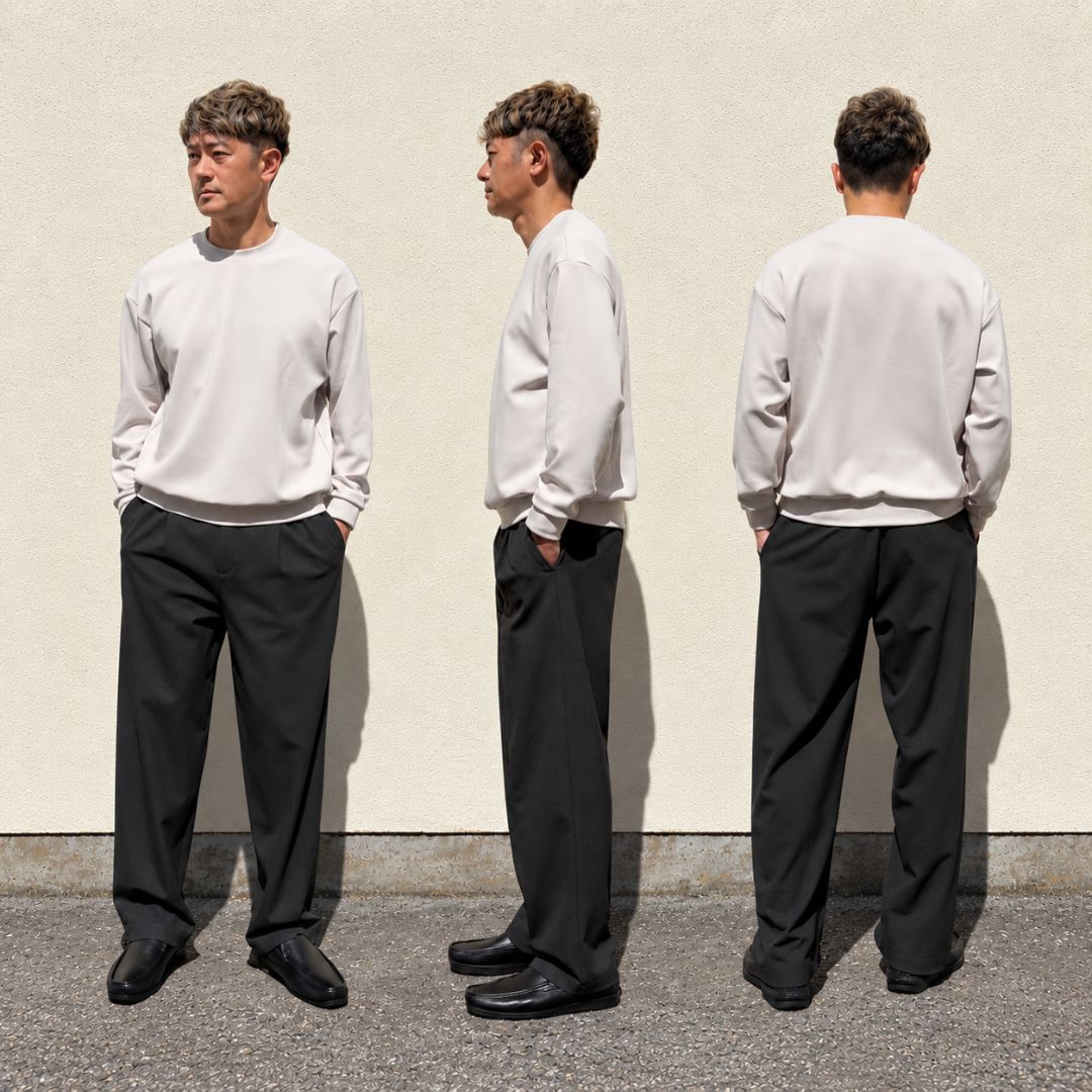 冬の無敵ワイドパンツ　№75551