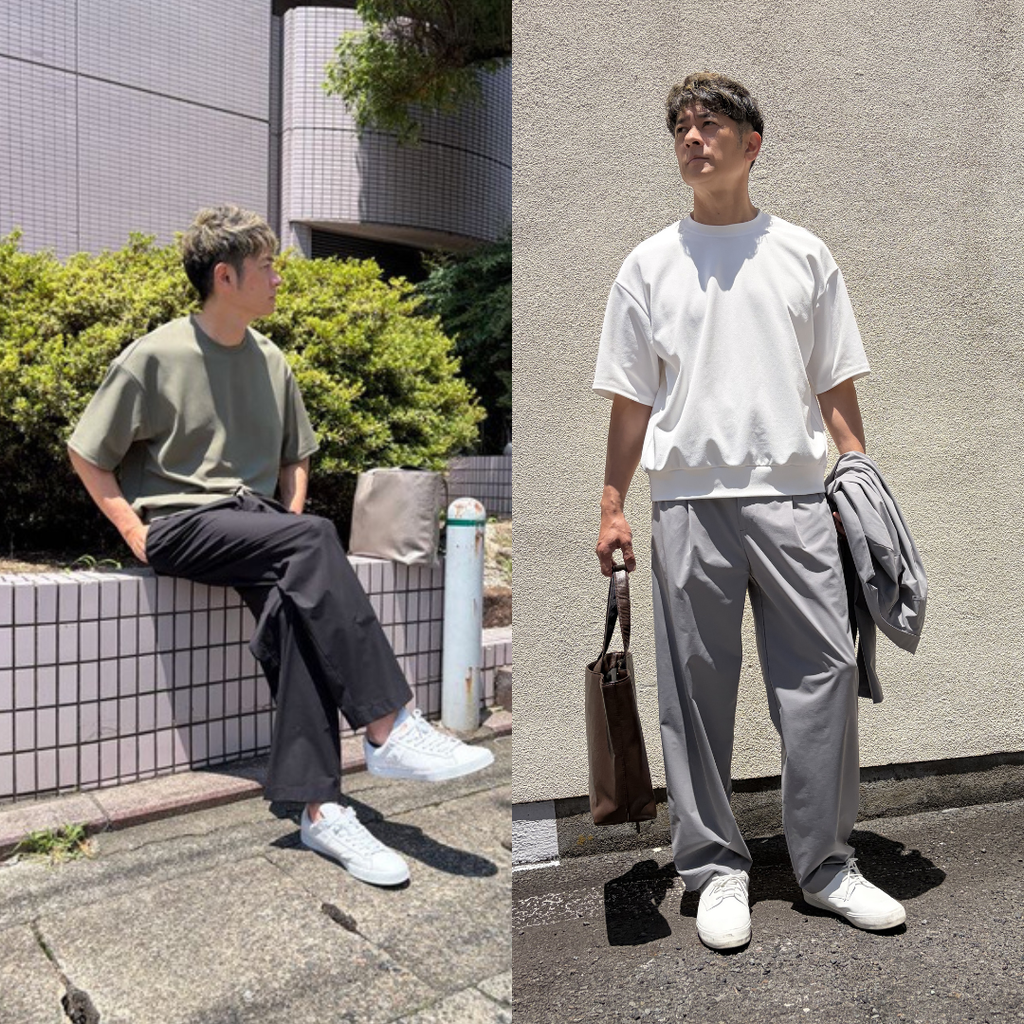 大人が着るだけで整う【夏の万能プルオーバー】接触冷感・ストレッチ　日本製　75201