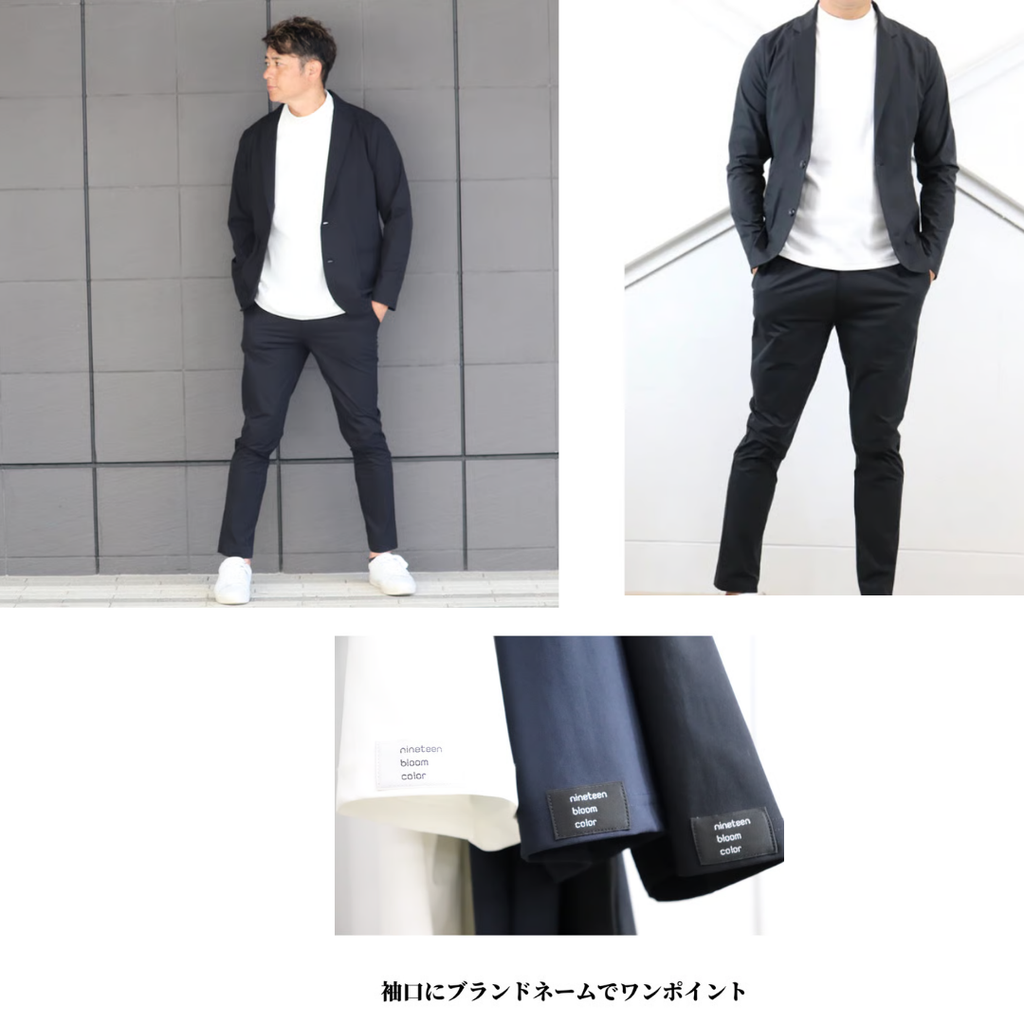撥水・ストレッチ・頑丈　多機能なモックネックTシャツ　№97021　日本製
