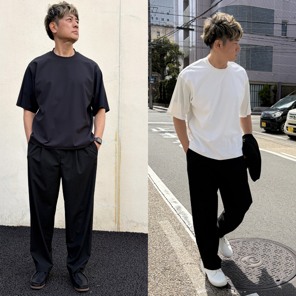 機能性素材のゆったりTシャツ　№74211　日本製