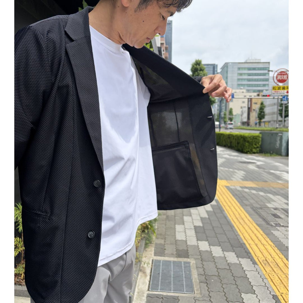 真夏でも涼しいエアメッシュテーラード　№75341