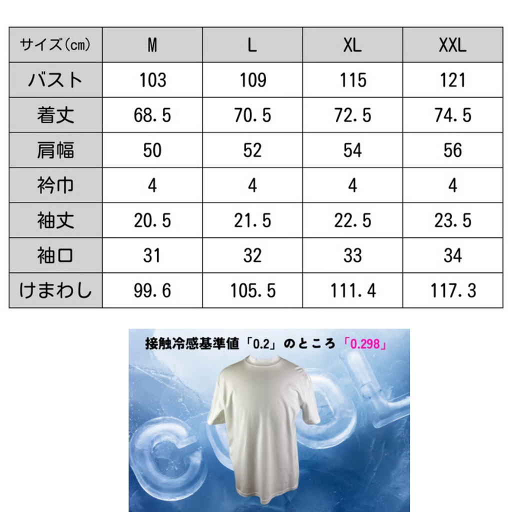 撥水・ストレッチ・頑丈　多機能なモックネックTシャツ　№97021　日本製