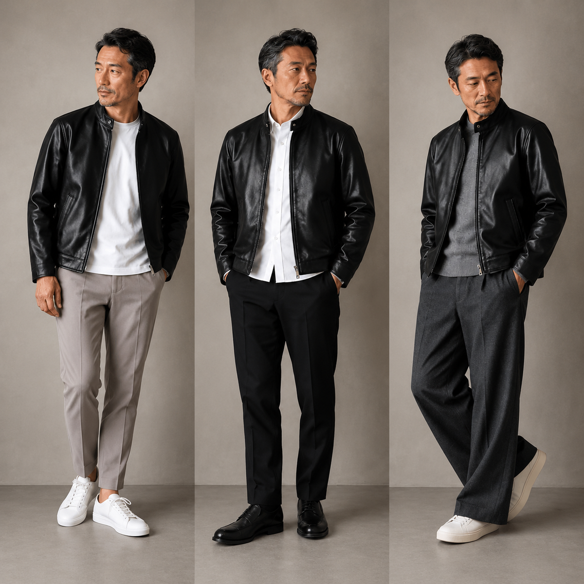 SHEEP RETRO 本革シープレザー シングルライダースジャケット